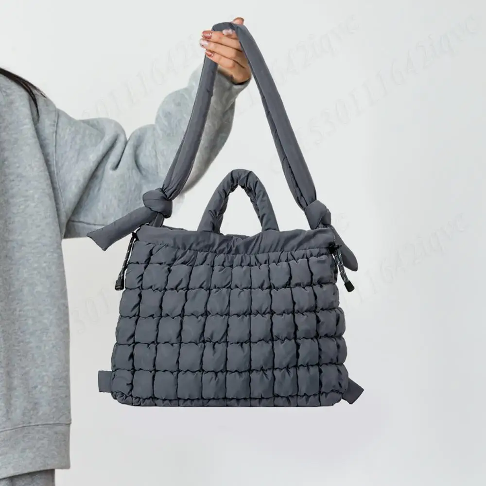 Women Puffer Tote Bag Quilted Shoulder Bag Padded Crossbody Bag Bubble Satchel Bag Fashion Tote Handbag Puffy Sling Bag Backpack