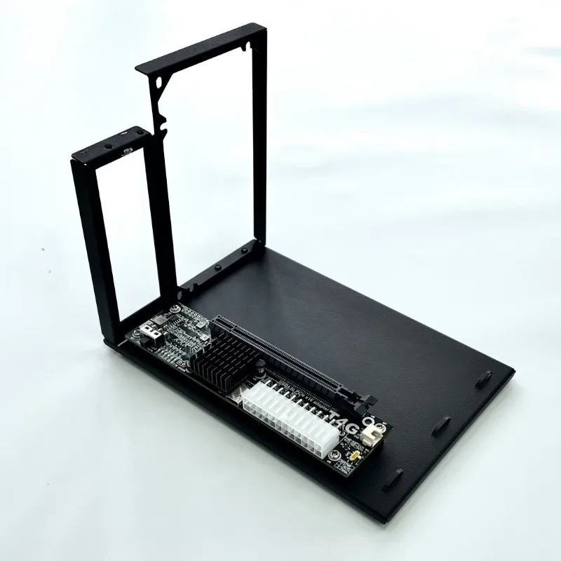 محطة إرساء EGPU للكمبيوتر المحمول ADT-LINK UT4G BK7 مع حامل، USB4 إلى PCIe 4.0 X4، متوافقة مع Thunderbolt 3/4 تدعم RTX20