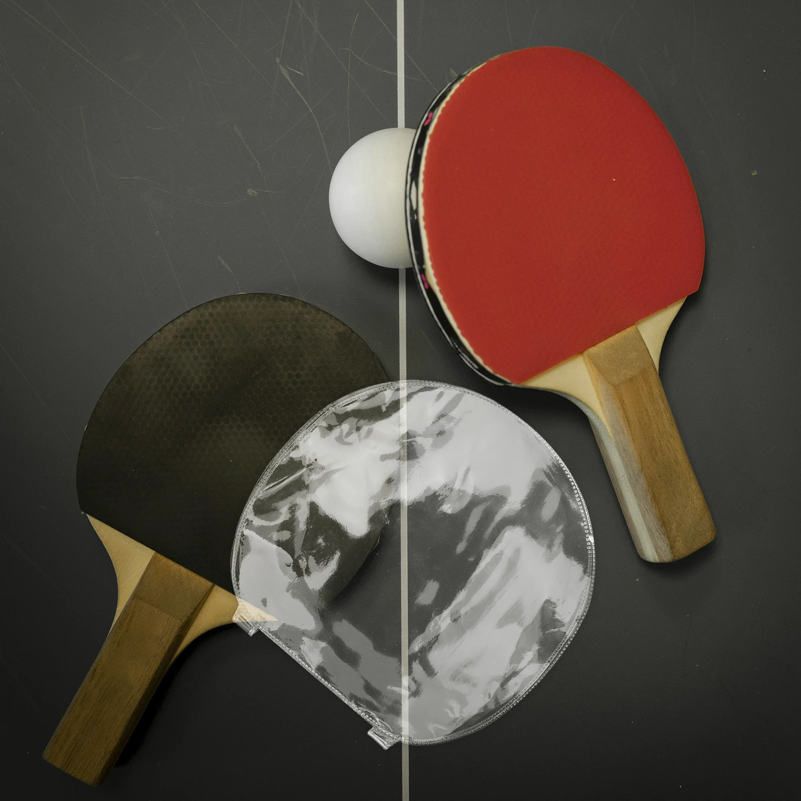 

5pcs Table Tennis Racket Protective Film Thick Adhesive PVC Clear Durable Long Life Professional for Paddle Guard Portable Film