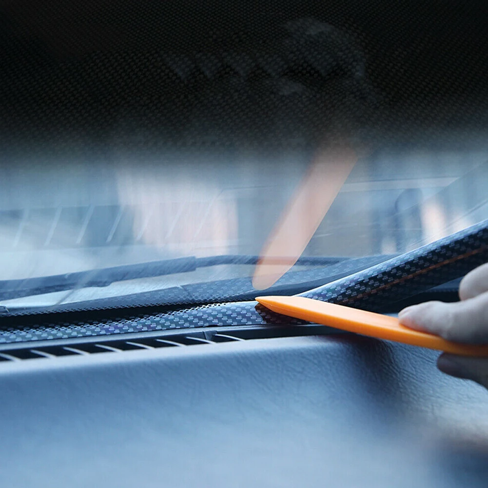 Universale 1.6M In Fibra di Carbonio Cruscotto Auto Gap Filling Striscia di Tenuta In Gomma Auto Strisce di Tenuta Styling Adesivi Accessori Auto