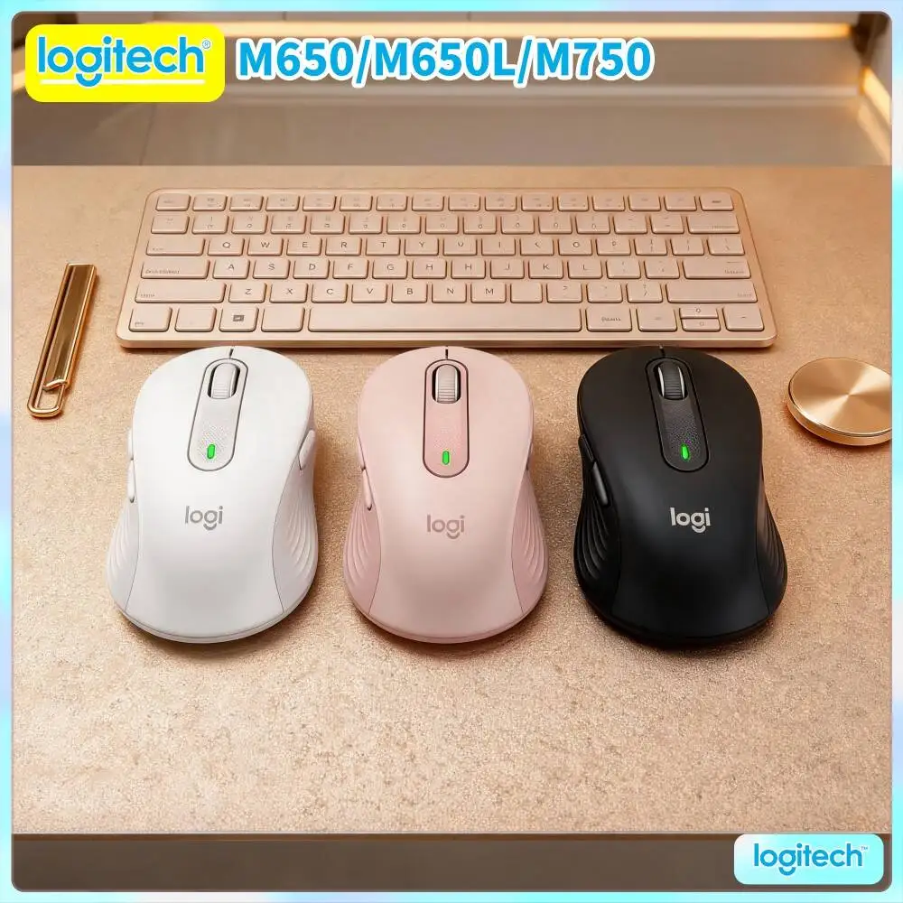 Silent M750 Bluetooth Mouse Smartwheel Smooth Scrolling Recycled Plastic Casing Ten Meter Stable Range Office Daily Accessory