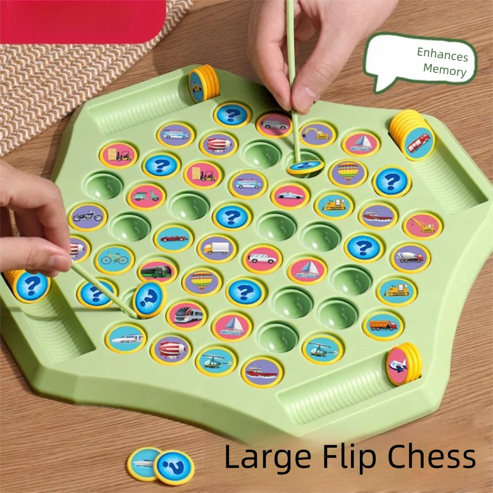 

Fruit Flip Memory Game Memory Flip Chess with Chessboard Concentration Training Animal Flip Chess with Patterned Cards