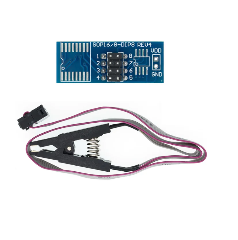 USB-программатор CH341A/CH341B 24 25 Series, модуль программатора BIOS SOIC8 SOP8, тестовый зажим, подходит для EEPROM 93CXX / 25CXX/24CXX, набор «сделай сам»