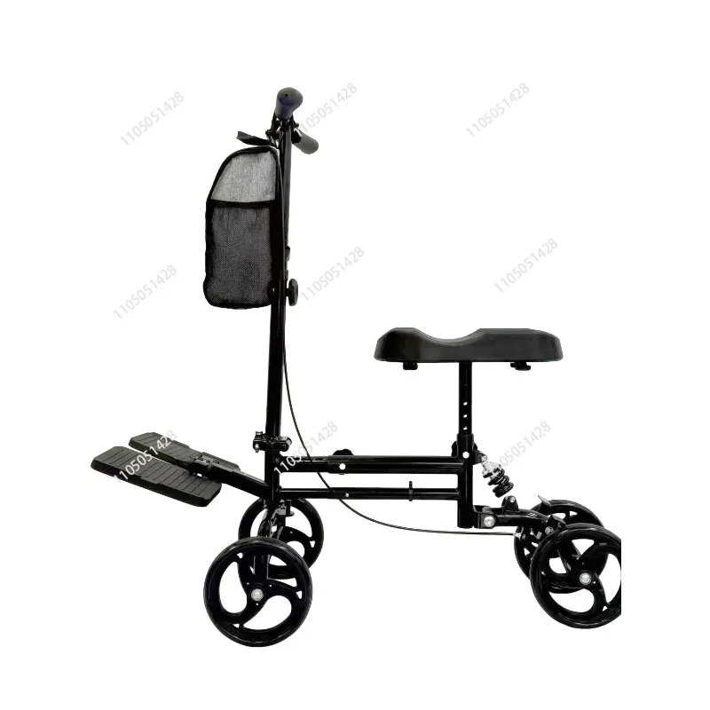 Assisted Walking Inconvenience Scooter Rehabilitation Folding Walker with Wheels