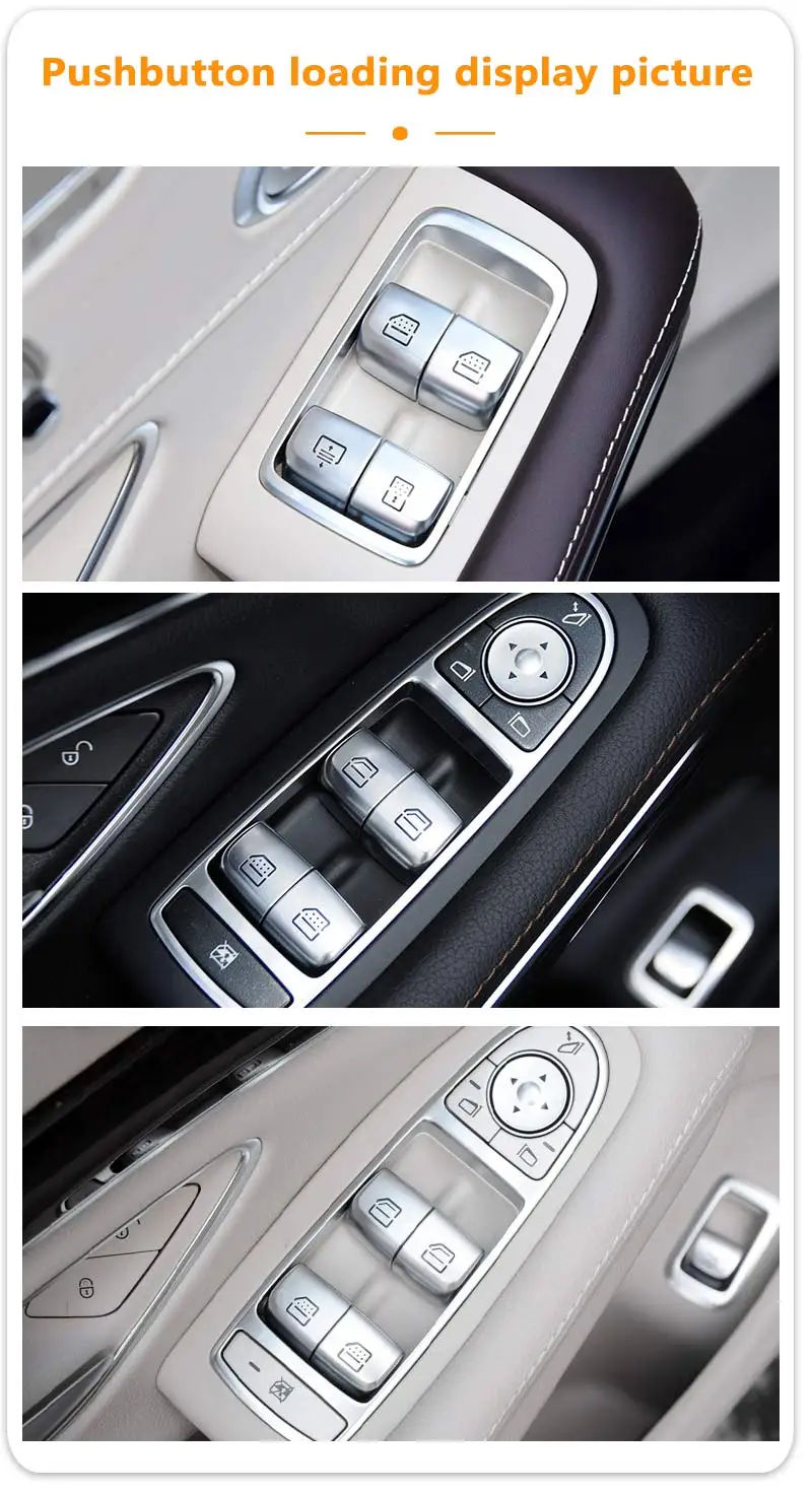 Für Mercedes Benz W222 S-Klasse Fensterheber-Schalter Auto-Fensterknopf-Kappe Baugruppe S320 S350 S400 S450 S500 S680 Baujahr 14-20 – Detail 5