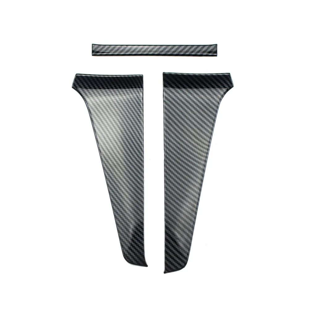 3pcs Carbon Fiber Color Dashboard Frame Trim Interior Decorative Cover for Toyota Prius 2023 2024