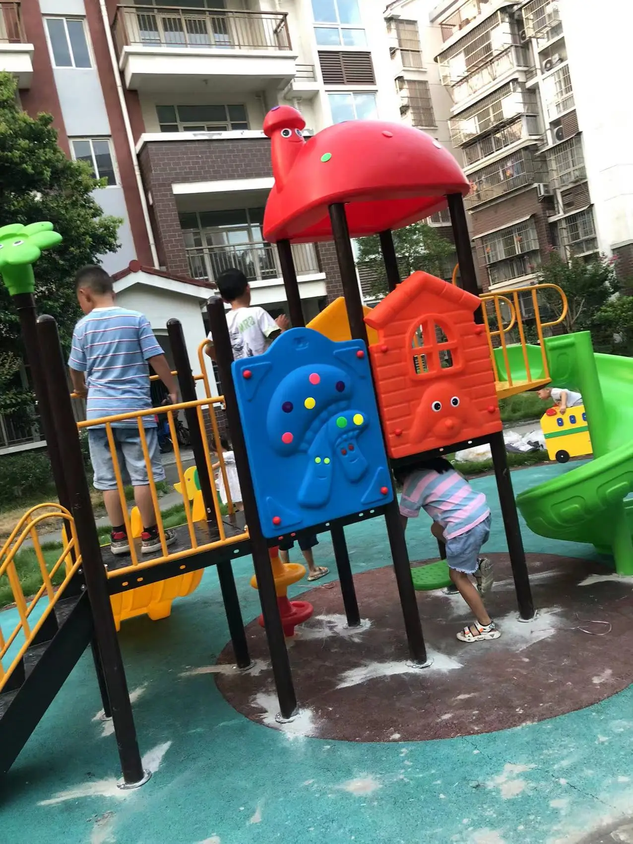 kids toy slide baby outdoor games swing kindergarten sets children's plastic child children playground indoor garden large B3