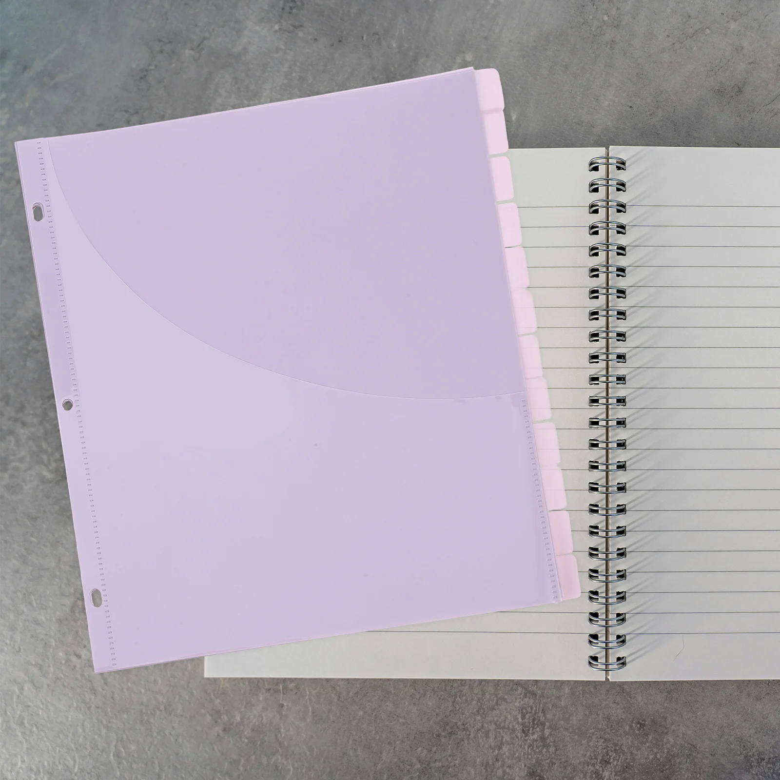 

12 Pcs Document Divider Bag Clear Cash Envelopes Bagged Binder Pockets Pp Page Dividers Calendar Baby