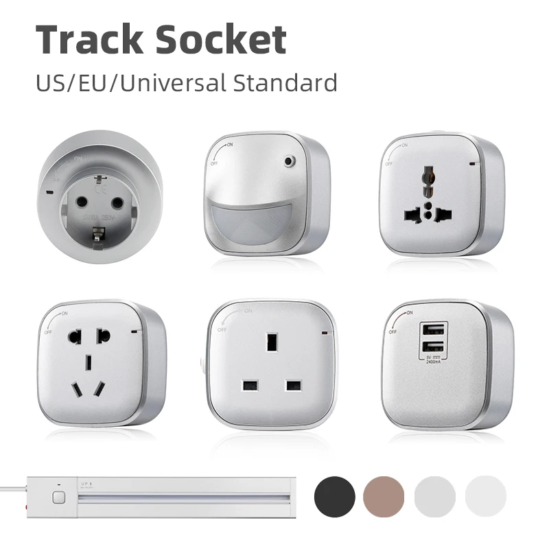 

P3 Power Track Socket 16A 4000W With Master Switch And Exrension Wire US EU Universal Standard Appliances Adapter With USB/LED