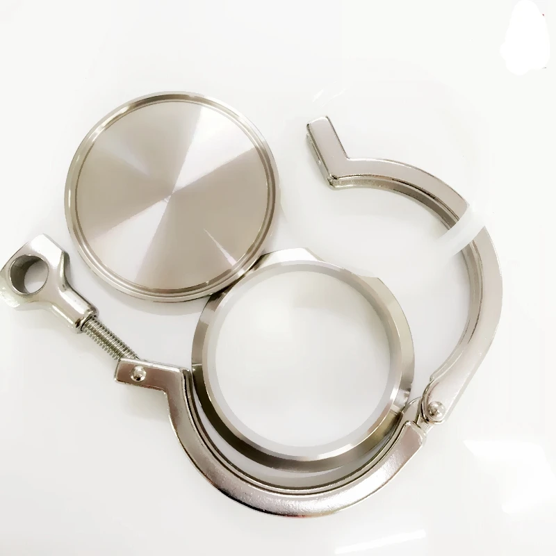 Tri Braçadeira x 254 mm Tubo od K268 Inoxidável Sanitária pc Ss304 Solda Virolas Mais pc Braçadeira Mais pc Junta de Silício Mais pc Tampa Final 10