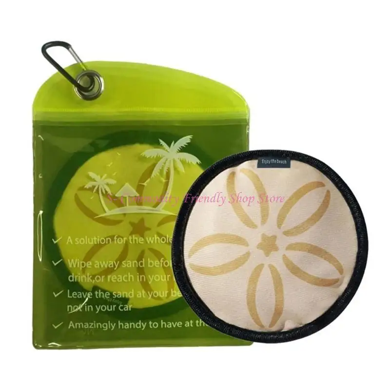 85AE Reusable Sand Remover for Vacation Beach Activity Sand Removing Bag with Print Sand Removal Bag for Poolside