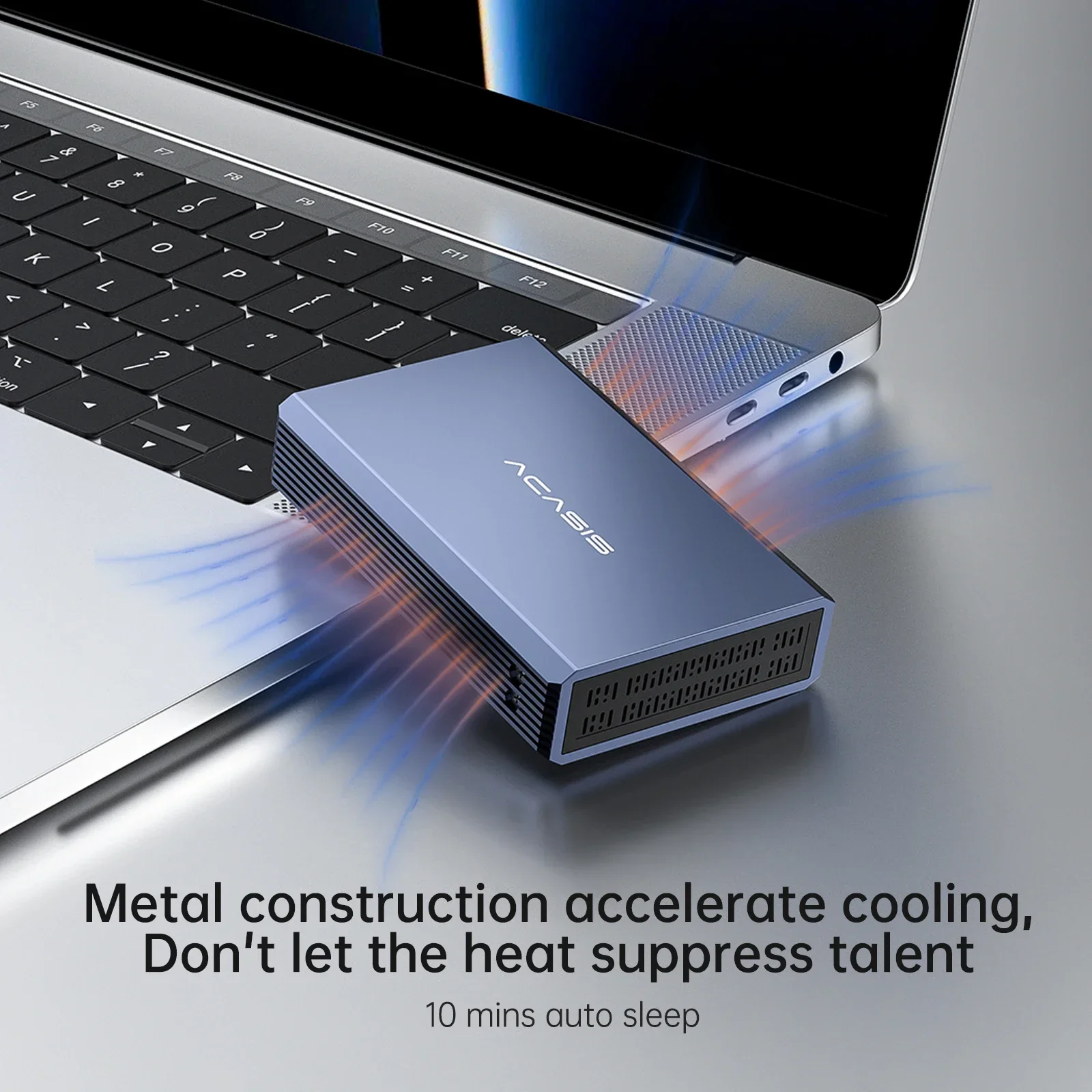 Acasis 2.5 Inch HDD Case Dual Bay External Hard Drive Enclosure Case SSD For SATA Hard Disk Array With RAID Function PC Case