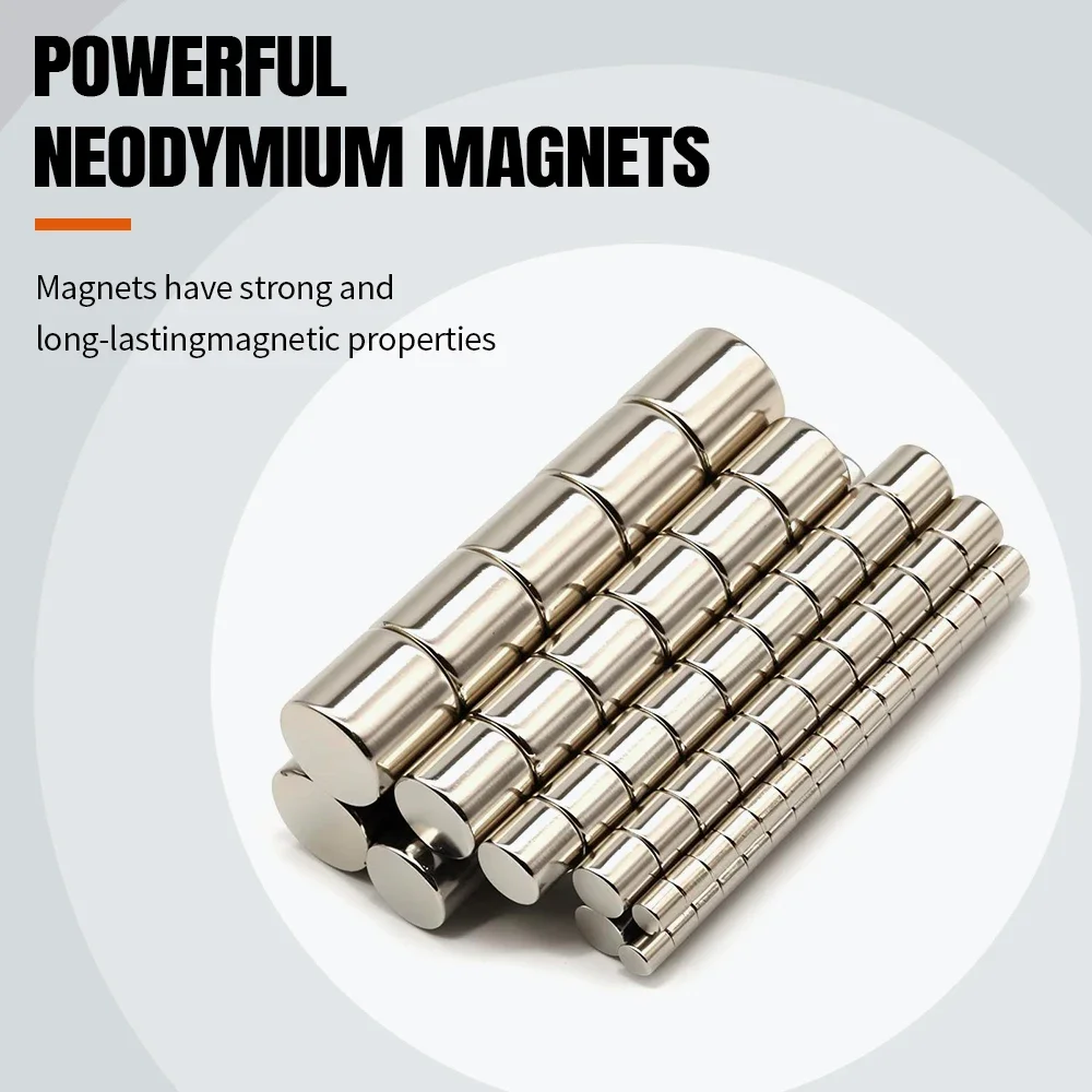 Round Super Strong Neodymium Magnet Powerful Magnets N35 Permanent Magnetic NdfeB Refrigerator DIY ﻿3x3/5x5/6x6/8x8/10x10mm