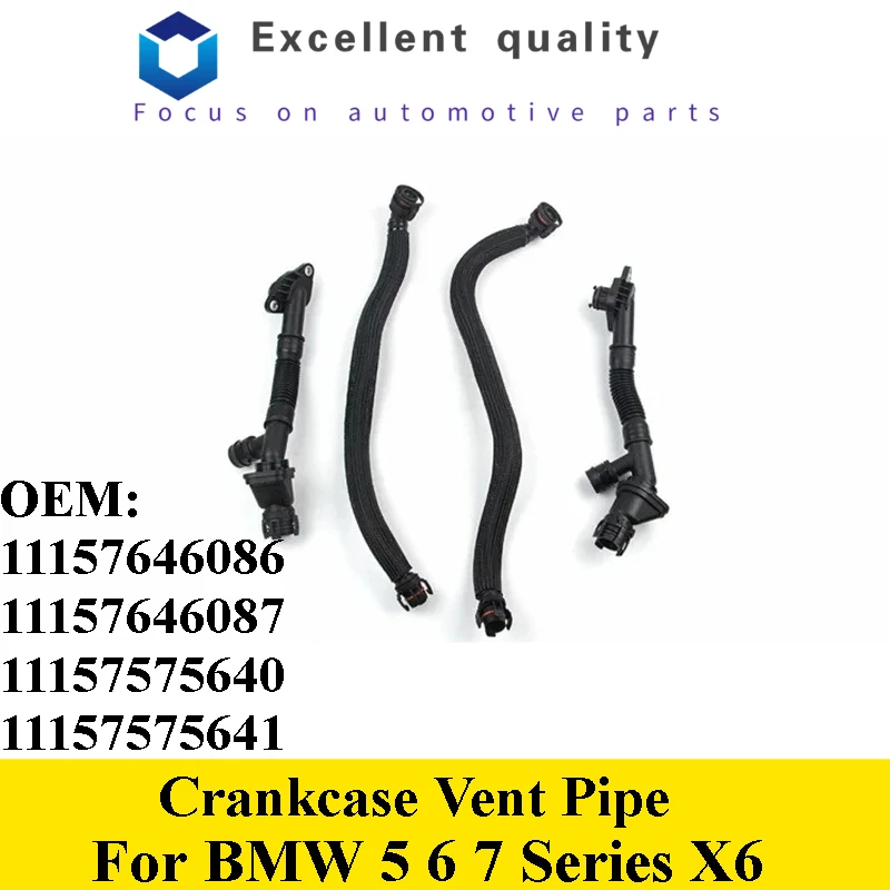 11157646086 11157646087 11157575640 11157575641 Neues Kurbelgehäuse-Entlüftungsrohr für BMW 5er 6er 7er X6