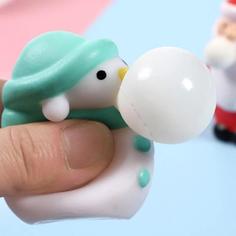 子供のための創造的なクリスマスのおもちゃ,減圧スクイーズおもちゃ,サンタクロース,雪だるま,エルク,漫画