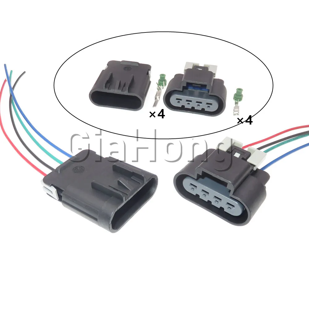 

1 Set 4 Ways AC Assembly 15326633 15326631 Car Electronic Fuel Pump Wiring Harness Plug For Buick Auto Accessories