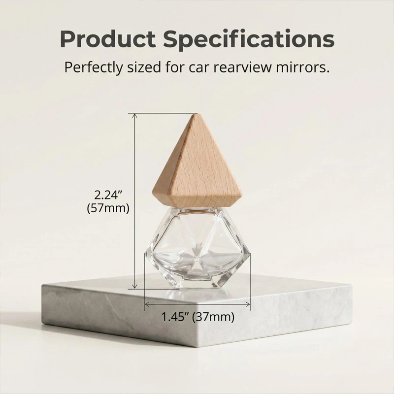 8ML Car Diffuser Bottle Mini Hanging Car Perfume Bottle Car Air Freshener Bottle for for Car Home Boat Truck Decor