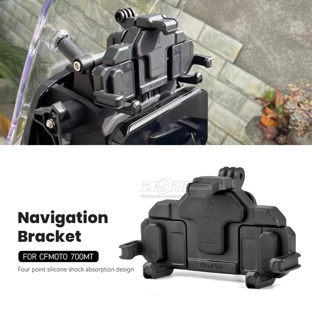 New FOR CFMOTO 700MT 700 MT 450MT 2024 Motorcycle Accessories GPS Phone Holder Stand Navigation Stand Shock Absorber Phone Stand