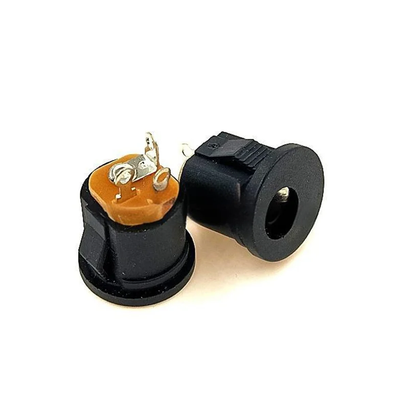 10PCS DC022K DC Power Socket, Circular Bayonet Mount, 5.5x2.1mm Female Connector Charging Port