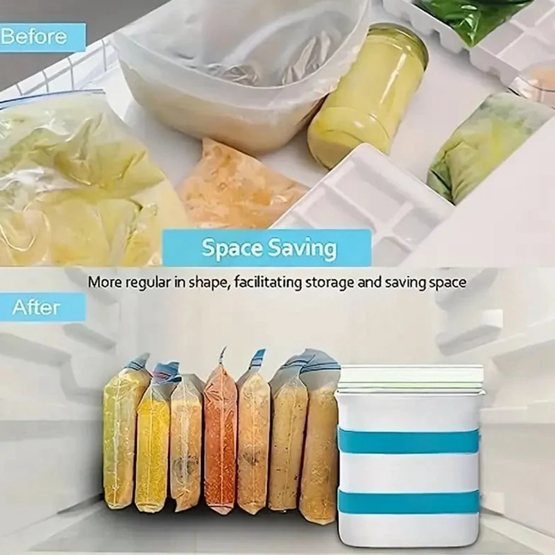 ABNO-высококачественные контейнеры для приготовления кубиков пищевых продуктов, суп для остатков замороженной еды, пакеты для приготовления кубиков замороженной еды, пластиковые машины для приготовления кубиков замороженной еды