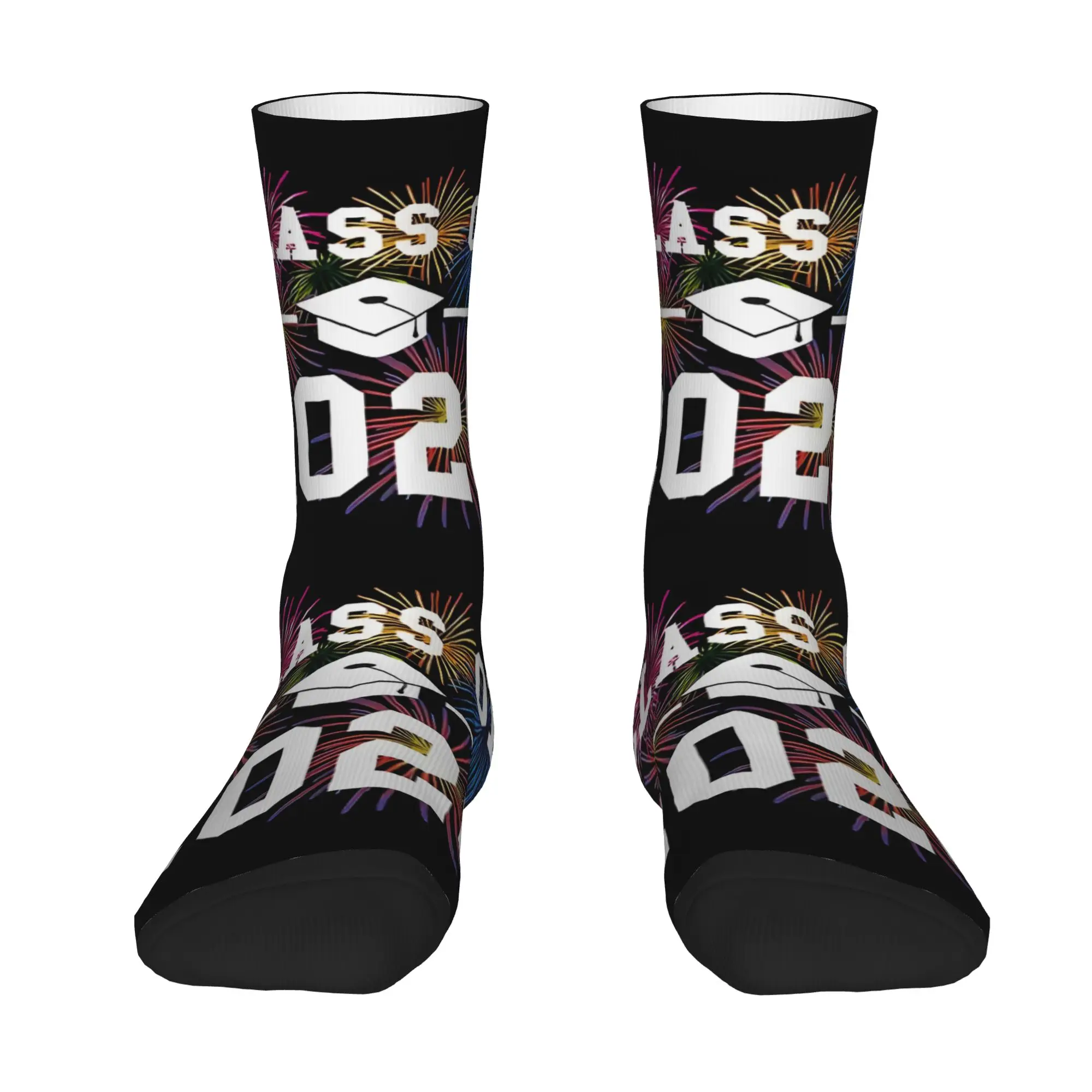 Funny Sock Graduation in 2026 Class Of 2026 Senior Year Vintage Quality Pattern Printed Men Crew Socks Novelty Men's Socks