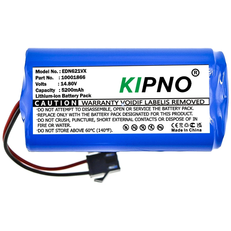 

KIPNO 14.4V 5200mAh Replacement Battery for Conga Excellent 990 1090 1790 1990 Deebot N79S N79 DN622 Robovac 11 Tesvor X500