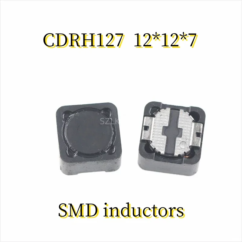 

20pcs/lot SMD inductors Power inductors CDRH127 1UH/1.5UH/2.2UH/3.3UH/4.7UH/6.8UH/10UH/15UH/22UH/33UH/47UH-1MH