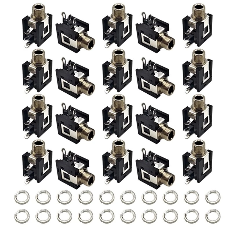 BAAG-20PCS PJ-376M 3.5Mm Audio Female Socket Connector For Headphone Jack