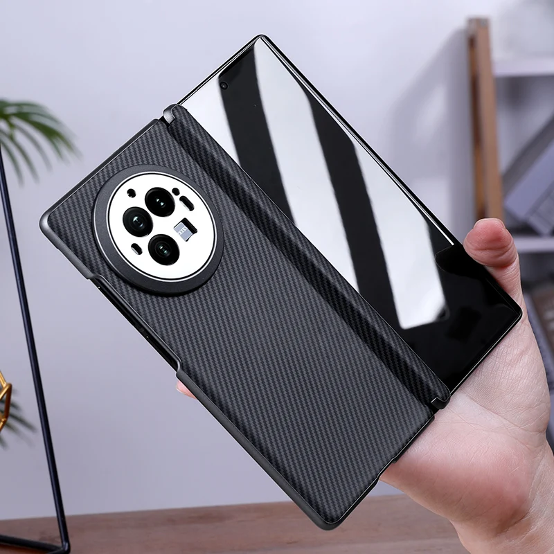 Ultra Thin Skin Friendly Matte PU Leather Folding Hinge Case for Vivo X Fold 3 Pro Anti Fingerprint Cover Without Tempered Film