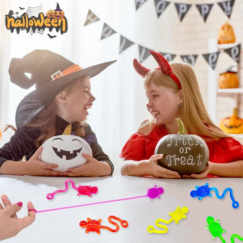 Tortuga adhesiva TPR creativa, 3 uds., Color aleatorio, tortuga trepadora de pared colorida, juguete para regalo de Halloween, juguetes para aliviar el estrés, juguetes para apretar