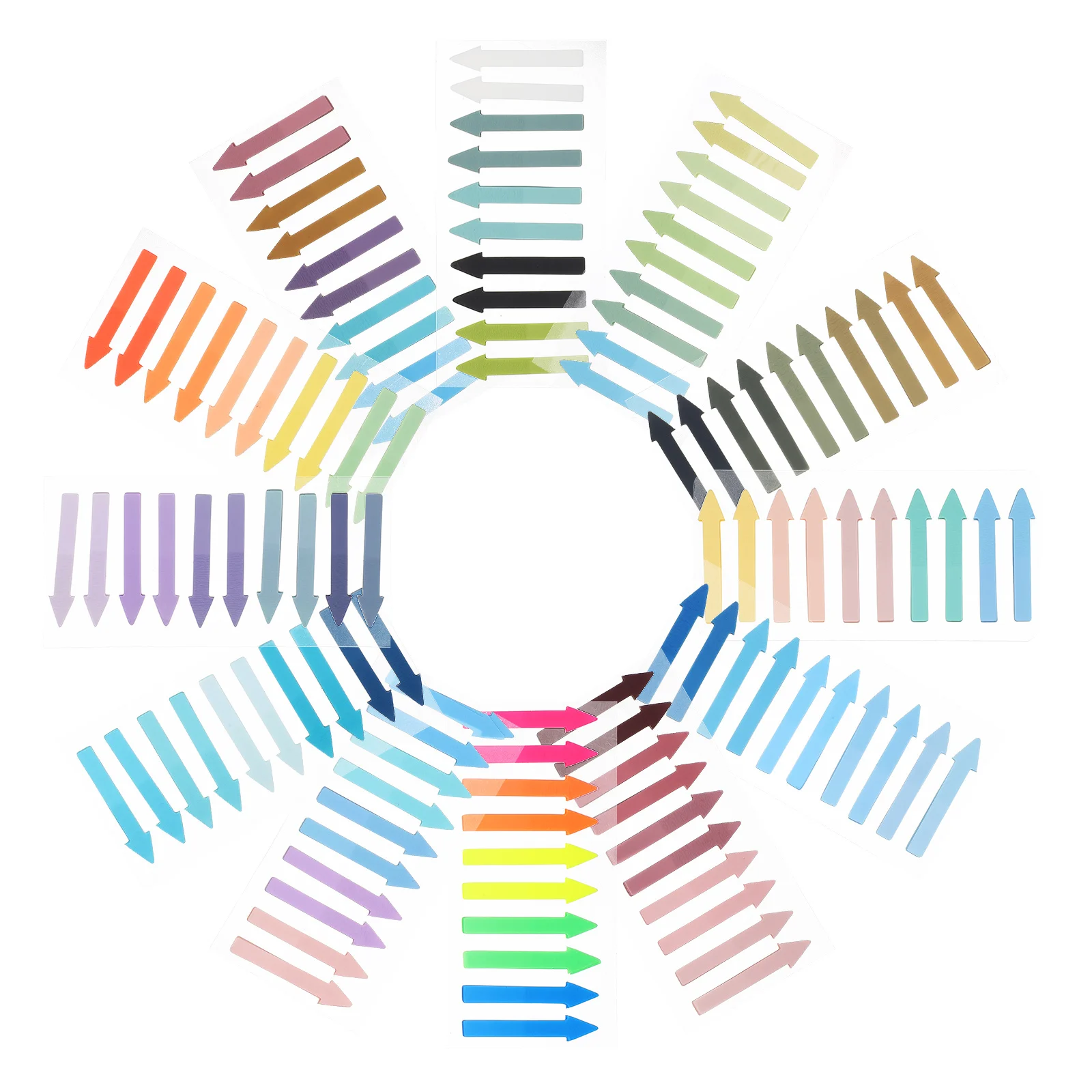 

1 комплект, наклейки со стрелками, клейкие маркеры для чтения тонкой работы для книг, журналов, тетрадей, полоски с подсветкой, липкая страница