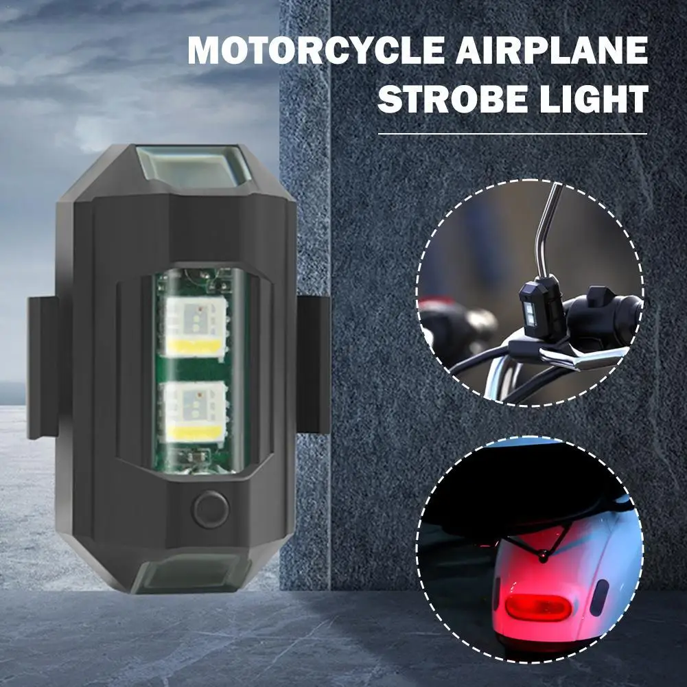 Portable General LED Motorcycle Warning Light 7 Color You USB Strobe Signal Light Flashing At Night Flash Pilot Warning Light