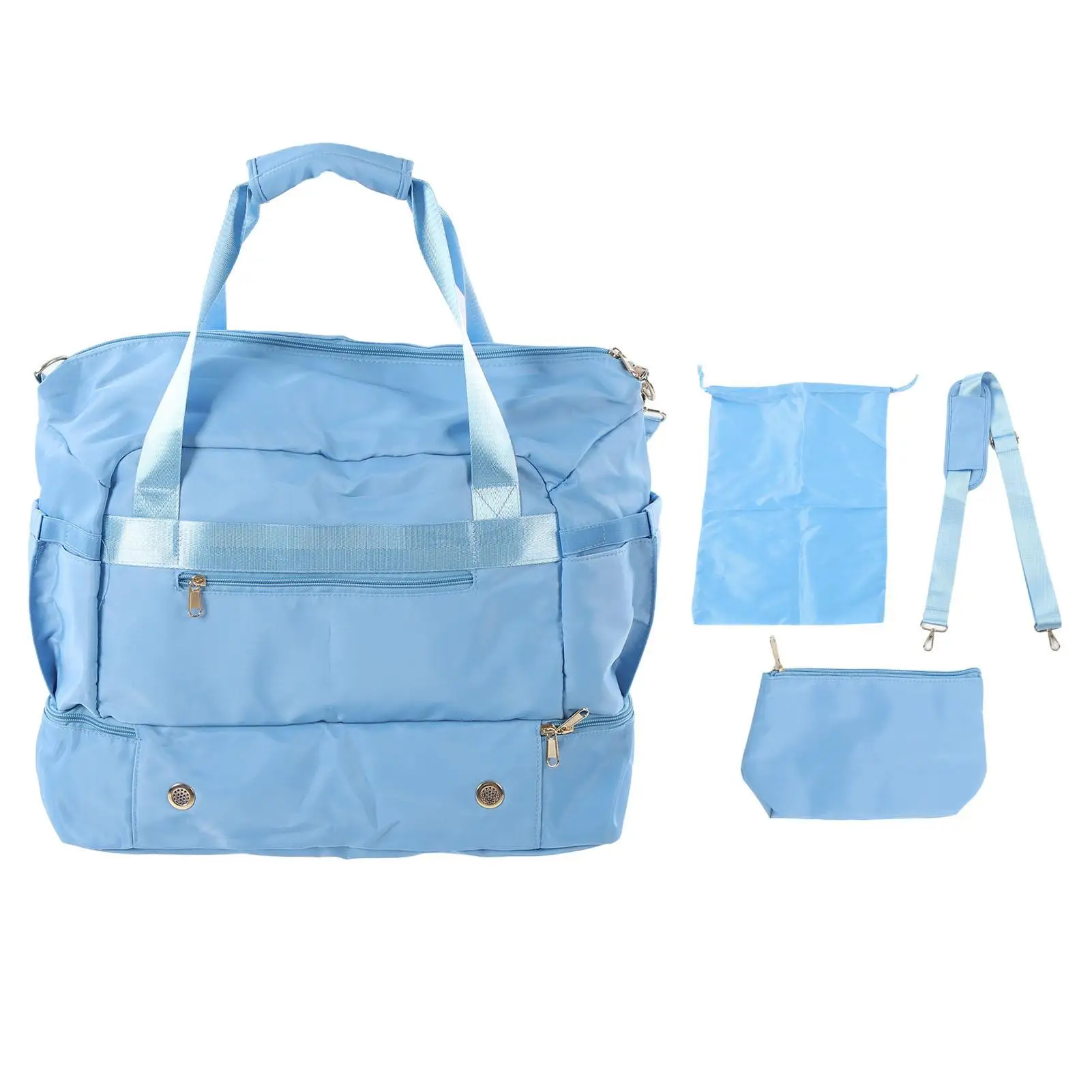 

Women Gym Bag Large Capacity with USB Charging Port Adjustable Strap Multiple Pockets for travel Workout Tote Bag