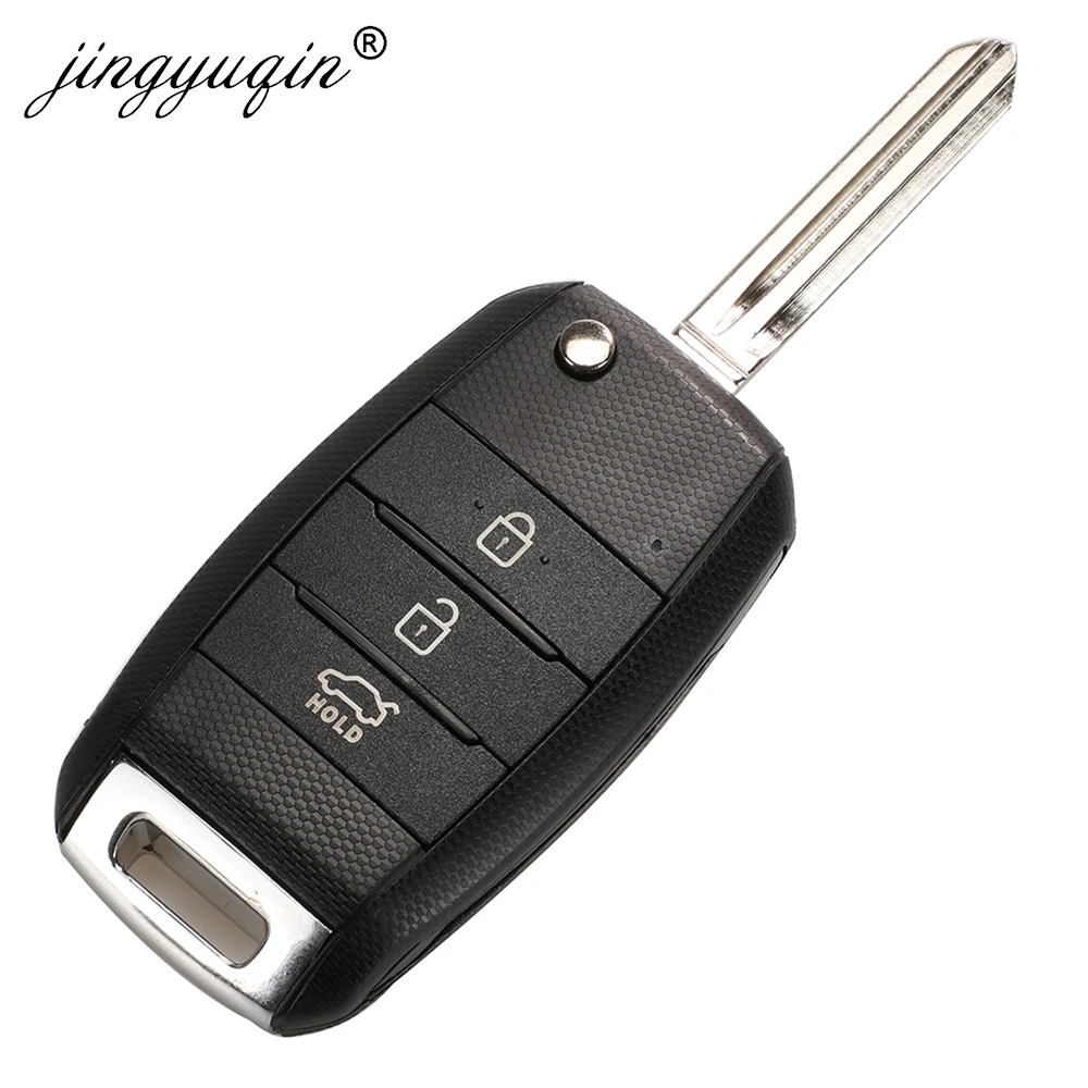 10pcs Flip Remote Car Key Shell For Kia K3 K4 K5 Sportage Carens Cerato Forte Rio Sorento Ceed Stonic Stinger Picanto Rondo Soul