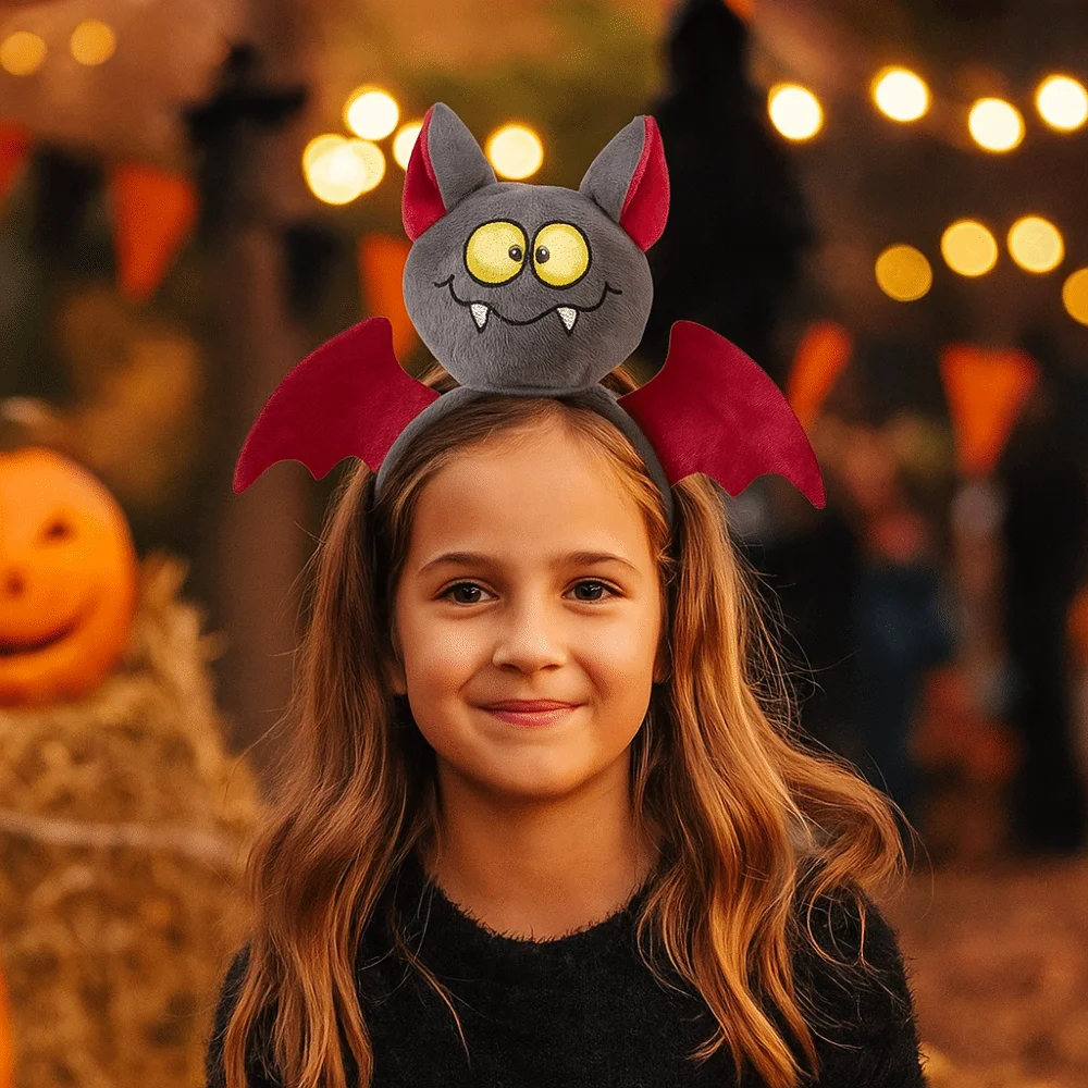 

Funny Pumpkin Halloween Headband Bat Ghost Halloween Hair Hoop Halloween Decor Catoon Hairband Haunted House