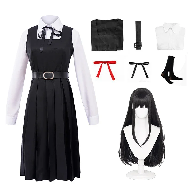 Motosserra Homem Anime Cosplay Traje para Mulheres, Mitaka Asa, Uniforme Escolar JK, Vestido Diabo Guerra, Terno Acessórios, Trajes de Halloween