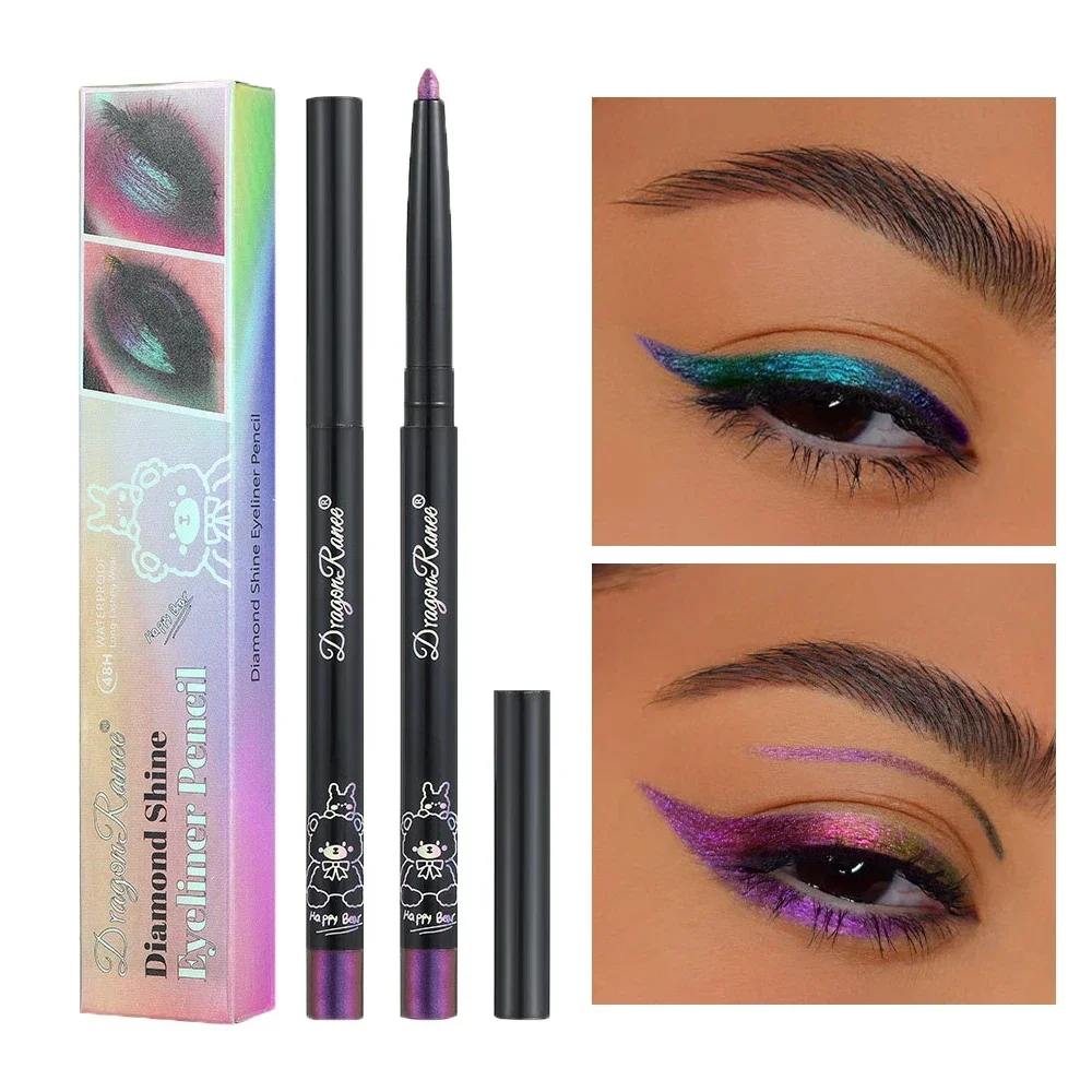 Chameleon Eyeliner Gel Pen Waterproof Chameleon Eyeshadow Pencil Long Wear MultiChrome Eyeliner Glitter Highlights Eye Makeup