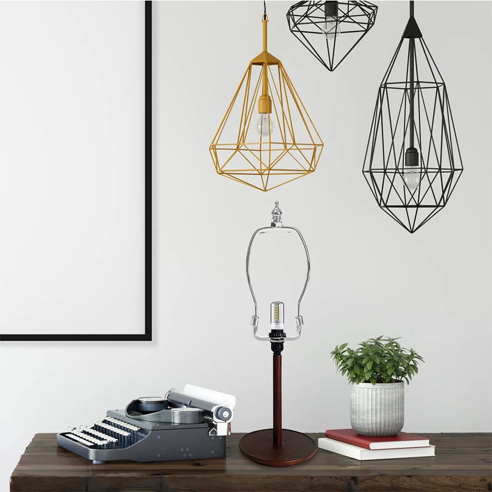 قابل للتعديل مصباح القيثارة الكروم مطلي قرن الوعل الإطار الثقيلة الظل حامل لطاولة مصابيح أرضية الإضاءة اكسسوارات أجزاء المصباح #4