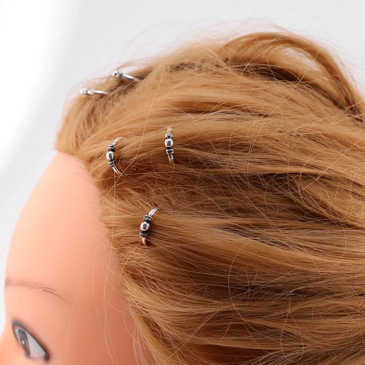 

Hair Clips 4 Bags Silver Cuffs for Women Durable DIY Braid Pins Hair Accessories Wedding Party Prom Gifts
