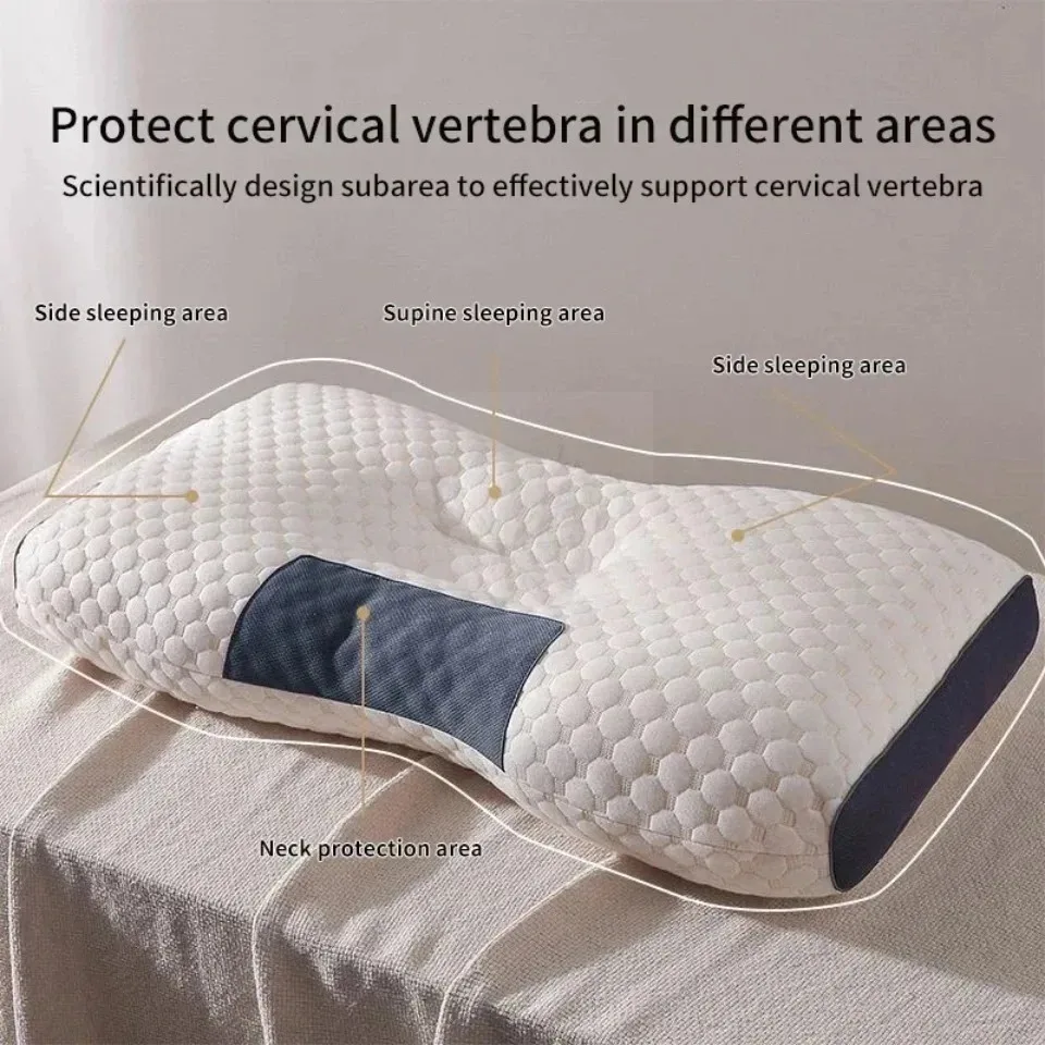 Spa Massage Pillow Washable Non-Collapse Cervical Support Pillow Core Home Pin Gift Pillow