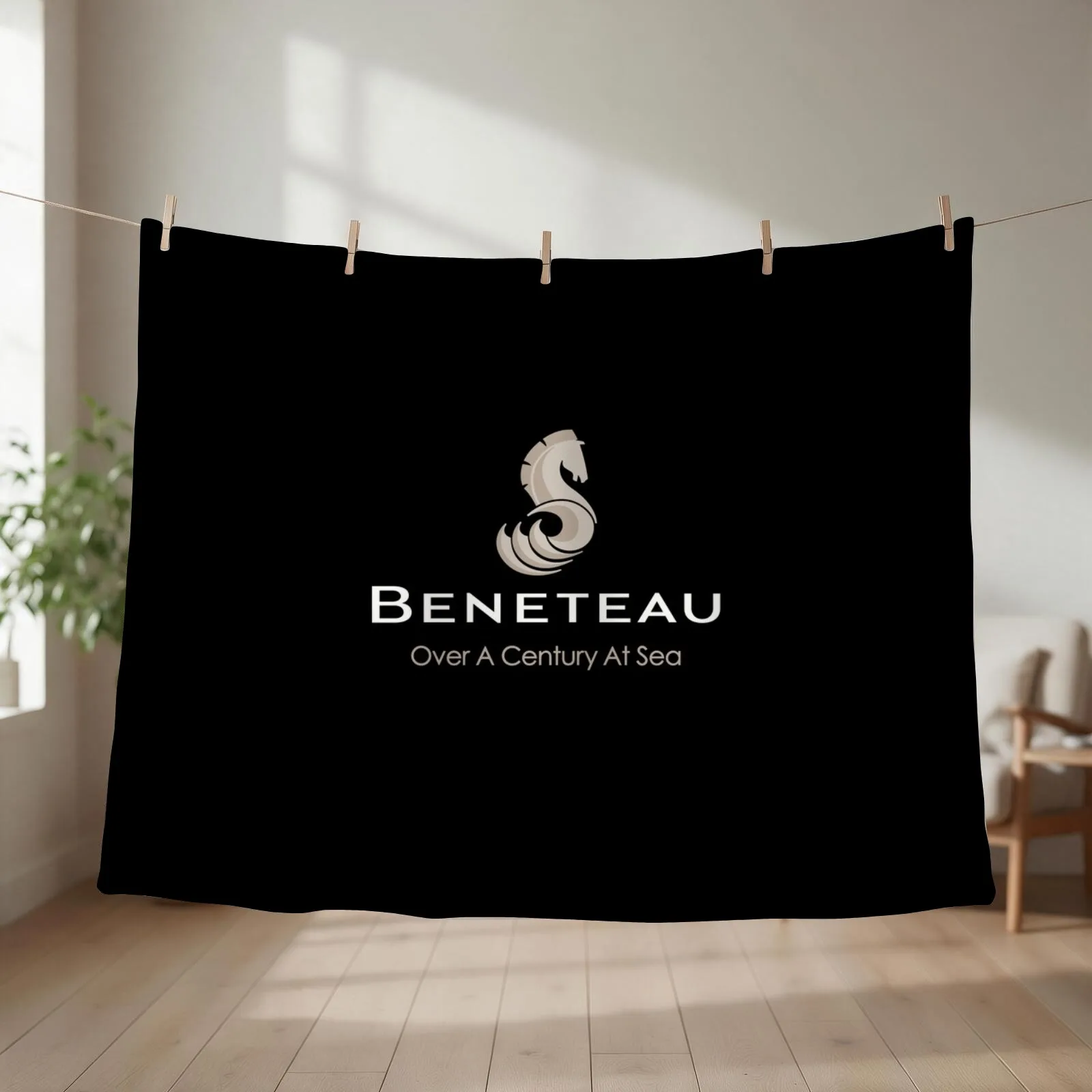 Beneteau Sailboat Sailing yacht POCKET SIDE Throw Blanket couch cozy soft plush fuzzy picnic outdoor blanket