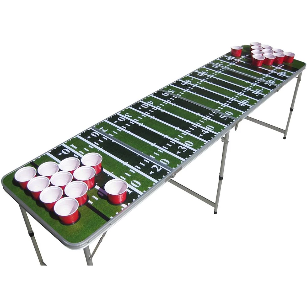 Professional 8ft Customized Logo Traditional Design for Outdoor Use-for Camping and School Folding Beer Pong Table