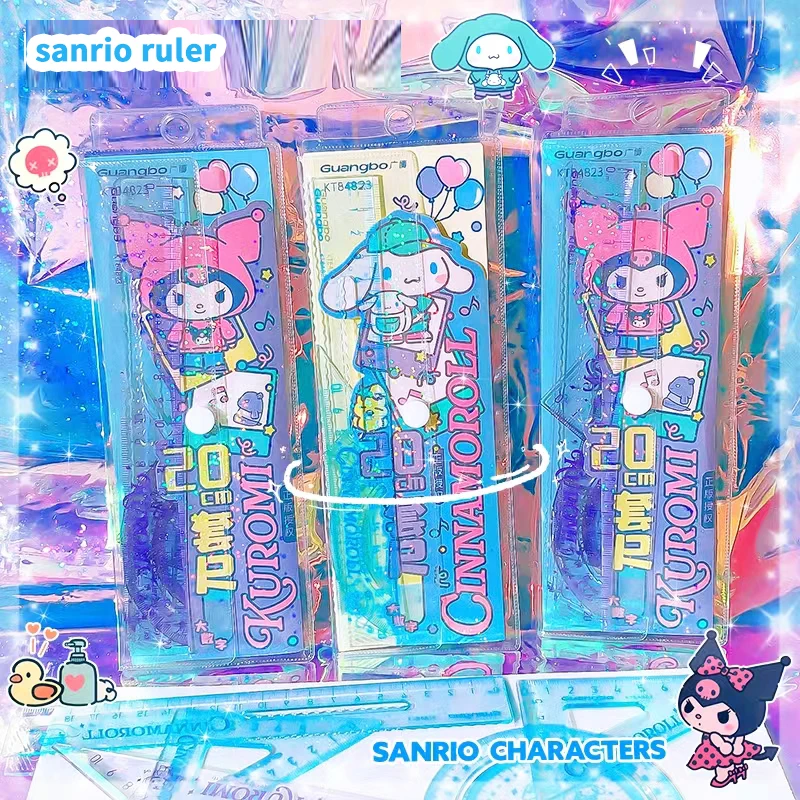 sanrio kawaii stationery items school useful school supplies cinnamoroll protractor Architecture kuromi ruler drawing  materials