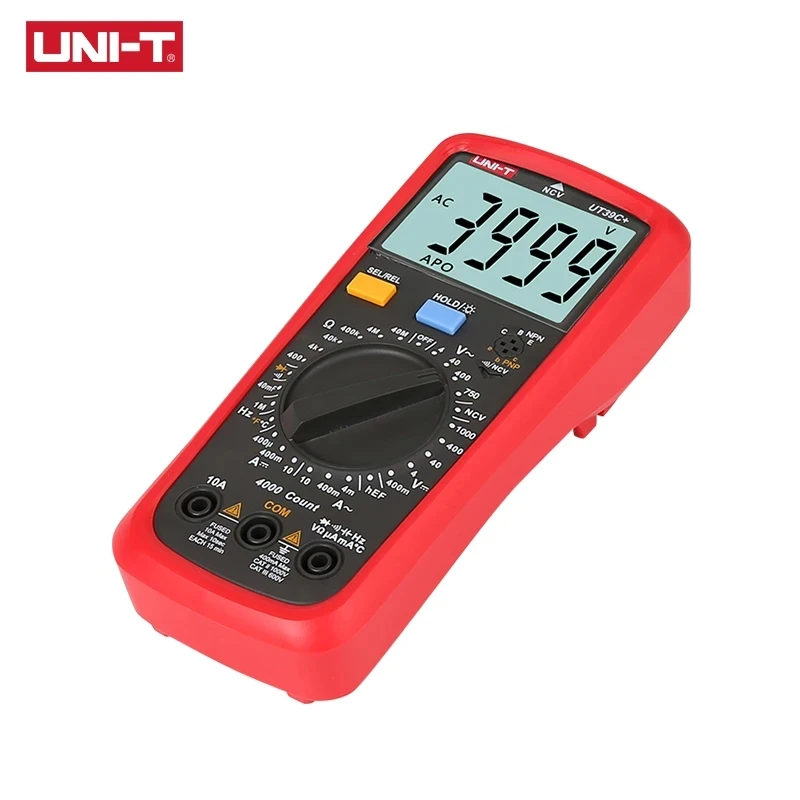 UNI-T UT39C+ Digital Multimeter Auto Range Tester Upgraded from UT39A/UT39C AC DC V/A Ohm /Temp /Frequency/HFE/NCV test