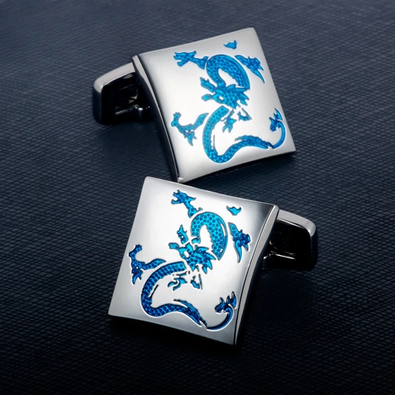 

Silver Square Men's Dress Versatile French Shirt Cuff Buckle