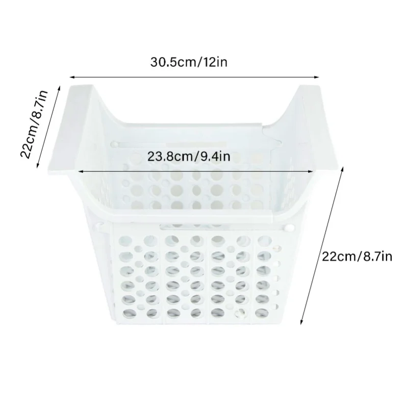 Chest Freezer Basket Deep Freezer Organizer Bin Expandable PP Heavy Load With Handle Chest Freezer Accessory For Kitchen S