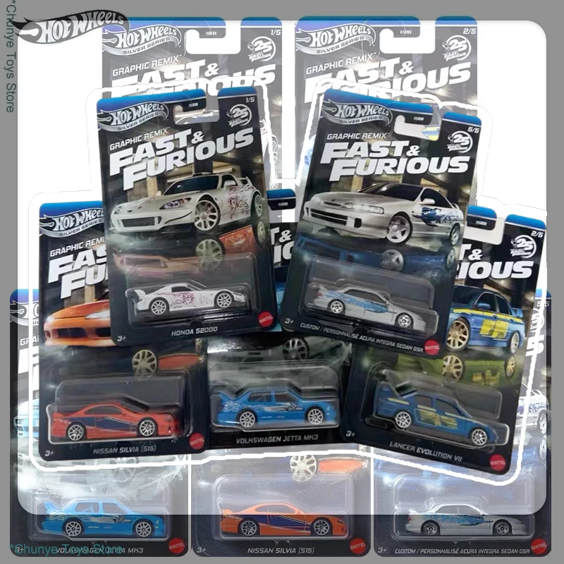 مجموعة نماذج دييكاست ذات علامة فضية ذات عجلات ساخنة عالية السرعة ألعاب قابلة للجمع تتميز بسيارة Honda S2000 Nissan Gtr Volkswagen Jetta