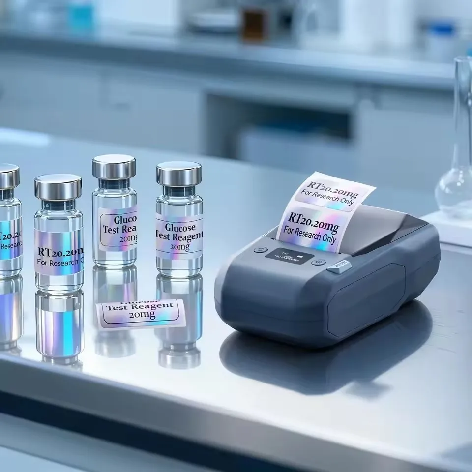 Laserowa srebrna etykieta, papier do termotransferu, okrągłe i kwadratowe naklejki laserowe do drukarki Niimbot M2, samoprzylepne, Niimbot M2/M3 — zdjęcie produktu 3