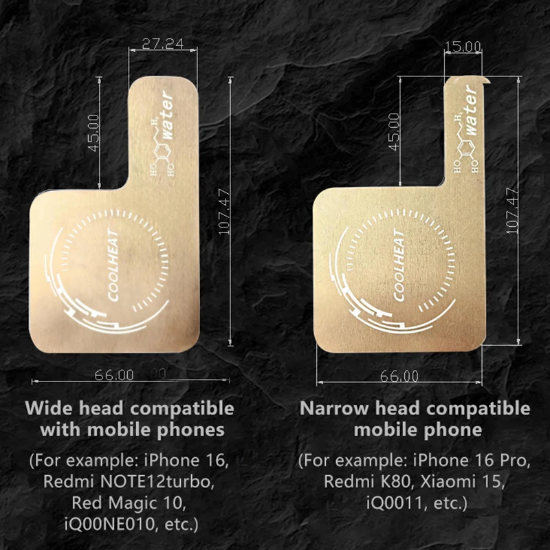 لوحة أنابيب الحرارة للهاتف المحمول تبريد تبديد لوحة موحدة تزيد من منطقة تبديد الحرارة ورقة الألومنيوم مع رقعة المغناطيس