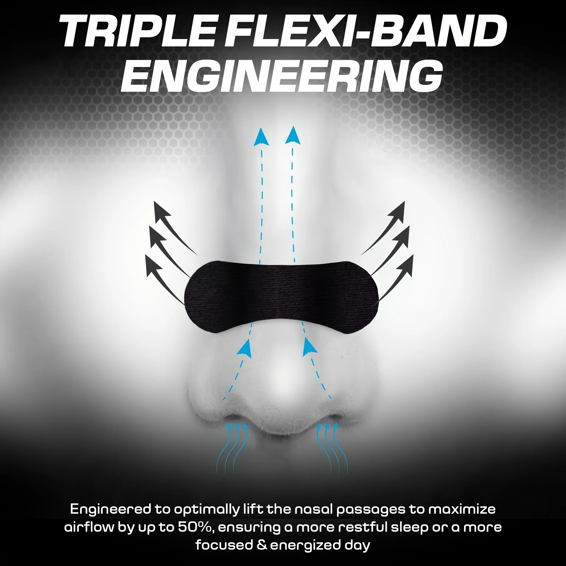 30枚入り スポーツ用鼻腔拡張テープ - ジムや睡眠用の強力タイプ - 汗に強く、低刺激性 - 気道を開放し、いびきを軽減